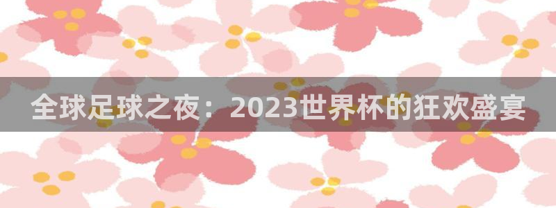 世界杯比赛时间：全球足球之夜：2023世界杯的狂欢盛宴